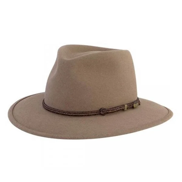 Akubra Traveller Fedora - Felt - Bran