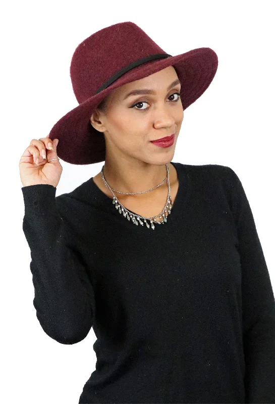 Misty Malloy Wide Brim Fedora for Women Wool Blend CLOSEOUT!