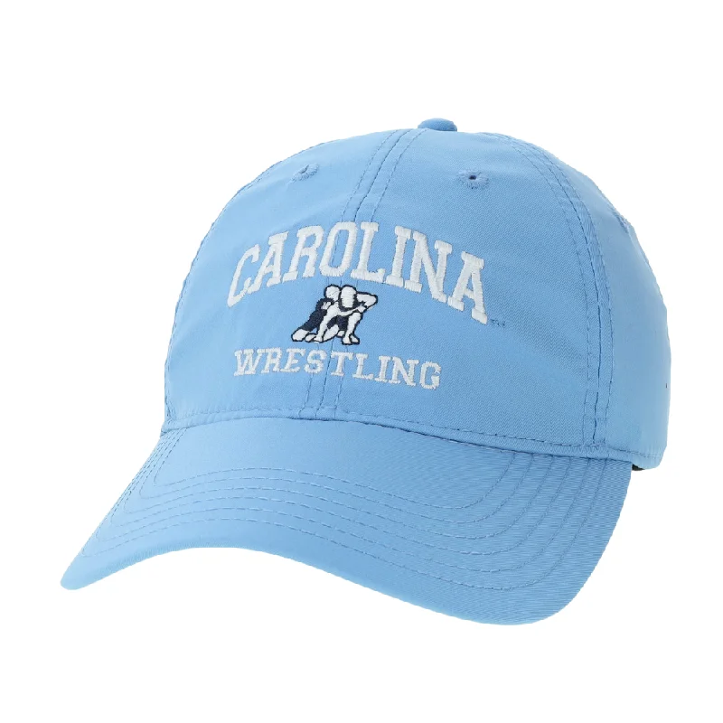 UNC Wrestling Hat in Carolina Blue Dry Fit Adjustable