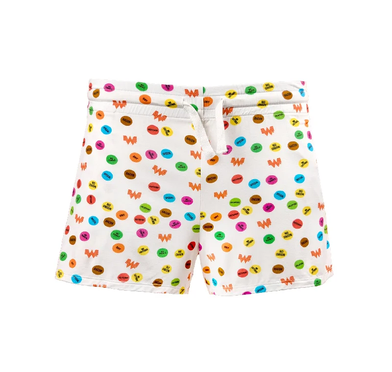 White Day Dot Sleep Shorts