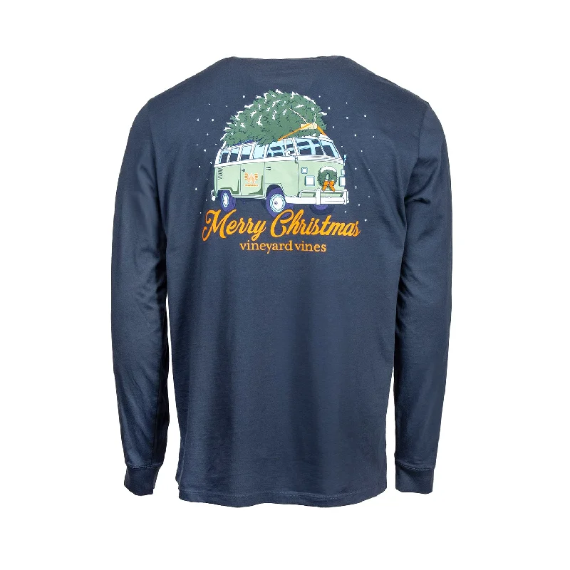 Vineyard Vines x Whataburger Holiday Van Long Sleeve Tee