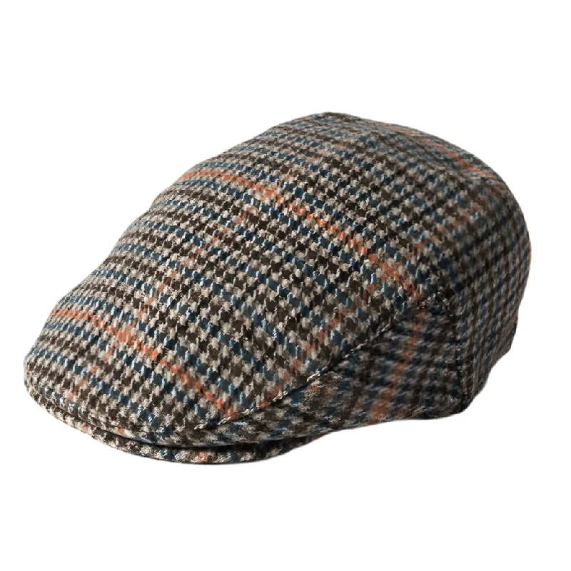 Failsworth Norwich Wool Blend Flat Cap #246 Blue Mix