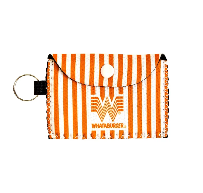 Striped Pouch Keychain