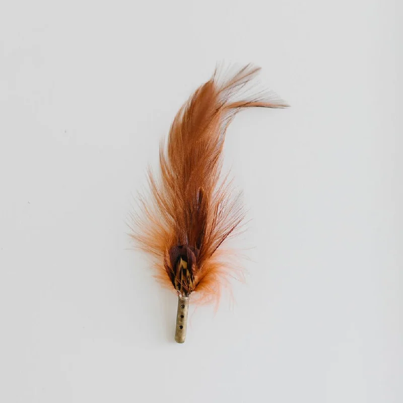 FEATHER – BROWN AND TAN