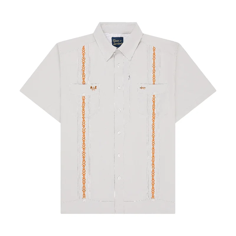 Texas Standard Whataburger Grey Libre Guayabera