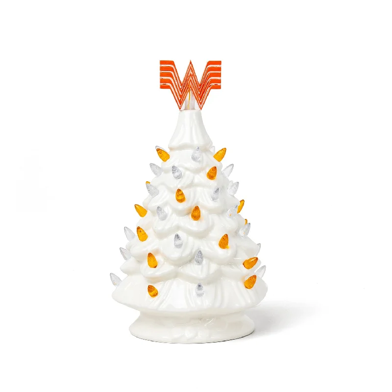 Whataburger White Ceramic Tree