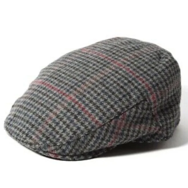 Failsworth Norwich Wool Blend Flat Cap #114 Grey Mix