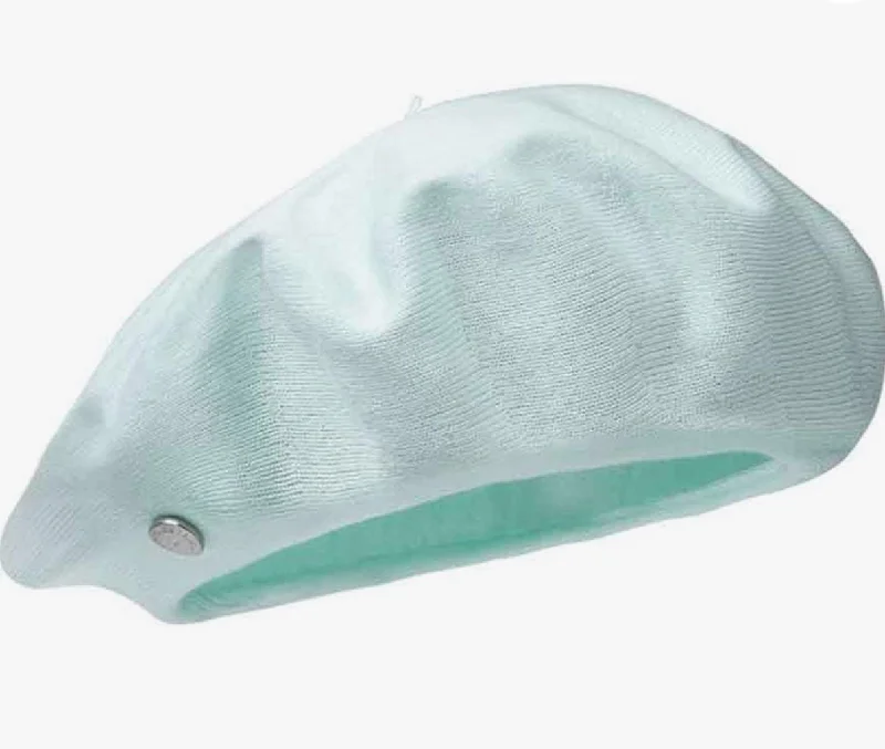 Laulhère Authentique Eté French Beret 100% Fine Cotton - Vert Brise - Mint Green