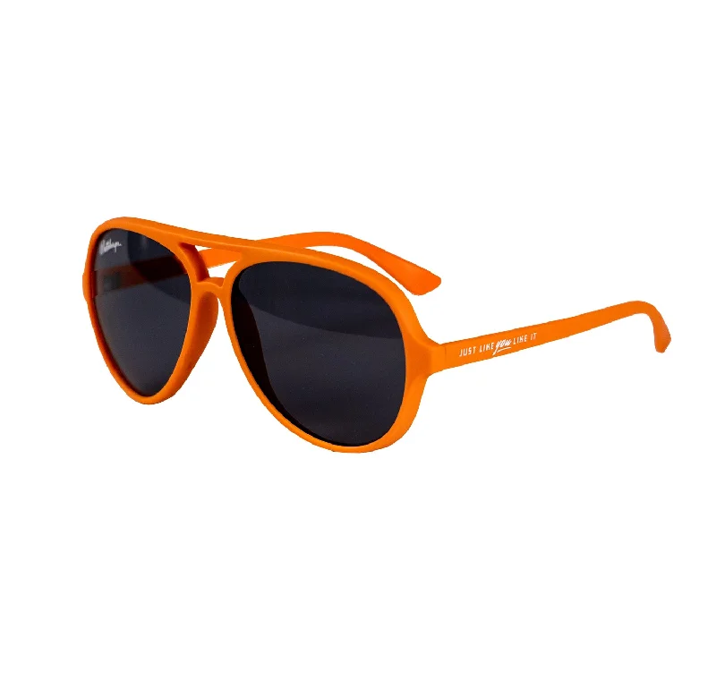 Rubberized Aviator Sunglasses