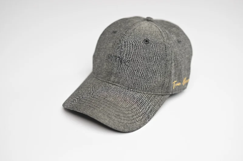 Denim Cotton Dad Hat - BLACK HEATHER