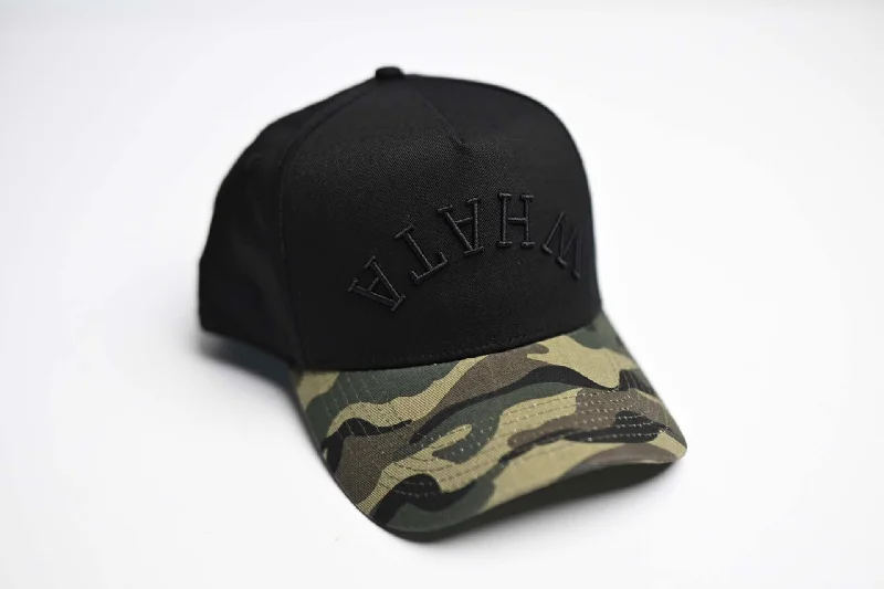 WHATABURGER snapback - CAMO / BLACK