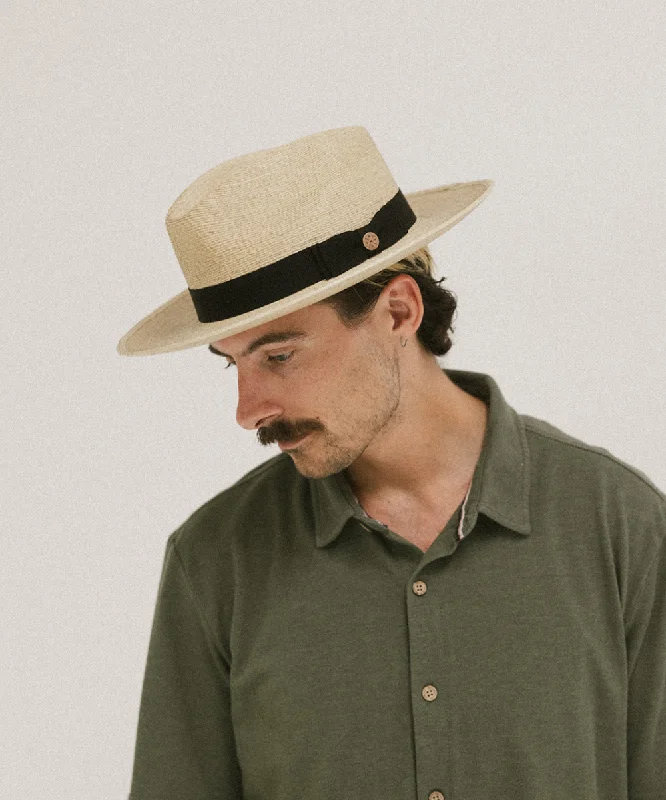 GLENRIO GENTLEMAN'S PALM STRAW HAT