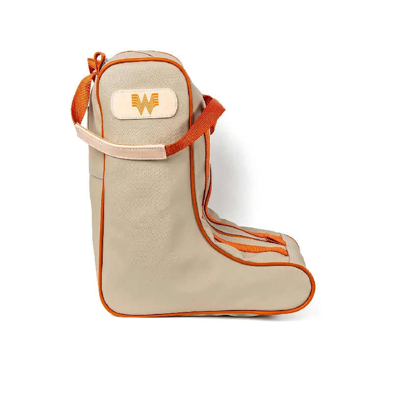 Jon Hart Tan/Orange Boot Bag