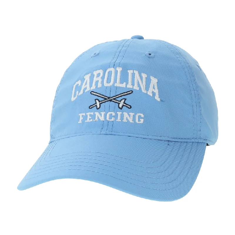 UNC Fencing Hat in Carolina Blue Dry Fit Adjustable