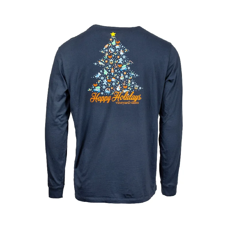 Vineyard Vines x Whataburger Holiday Tree Long Sleeve Tee