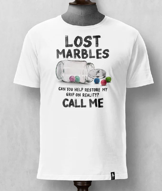 Dirty Velvet Mens Lost Marbles - Vintage white