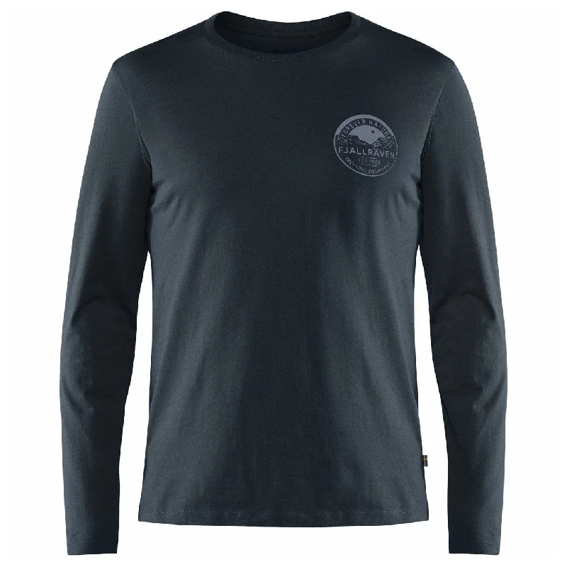 Fjallraven Forever Nature Badge LS T-Shirt Dark Navy