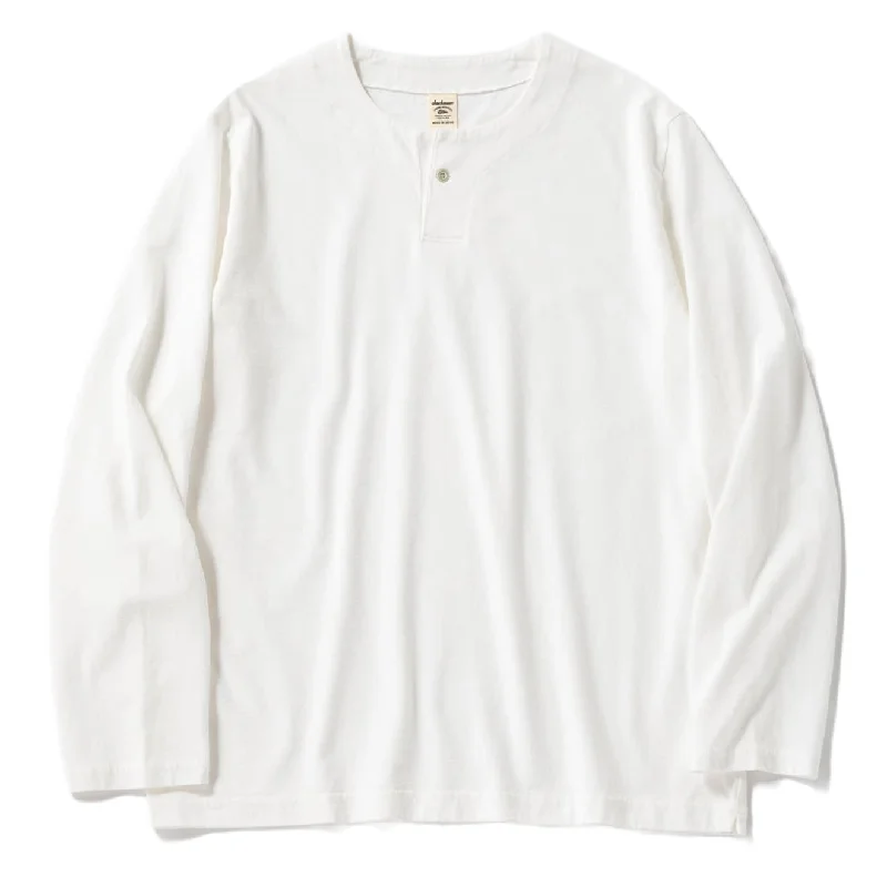 Jackman L/S Henleyneck T-Shirt White