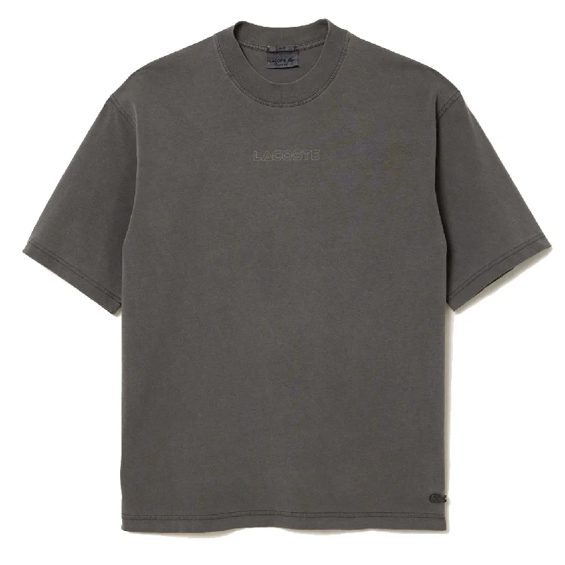 Lacoste S/S Loose Fit Cotton Jersey T-Shirt Grey