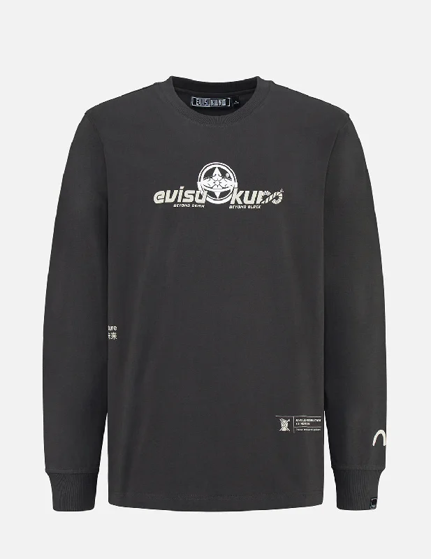 Multi Logo Print Long Sleeve T-shirt