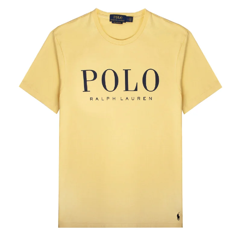 Polo Ralph Lauren Custom Slim Fit Logo Jersey T-Shirt Empire Yellow