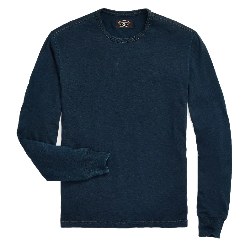 RRL by Ralph Lauren Indigo Jersey Long-Sleeve T-Shirt Indigo