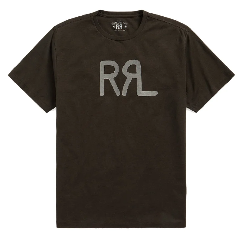 RRL by Ralph Lauren Logo Jersey T-Shirt Faded Black Canvas