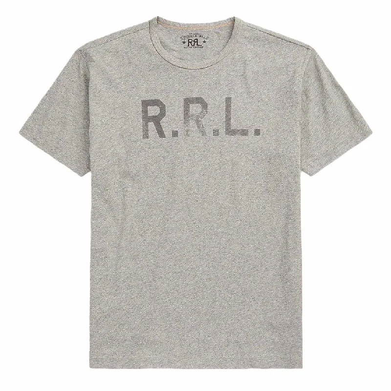 RRL by Ralph Lauren Logo Jersey T-Shirt Heather Grey