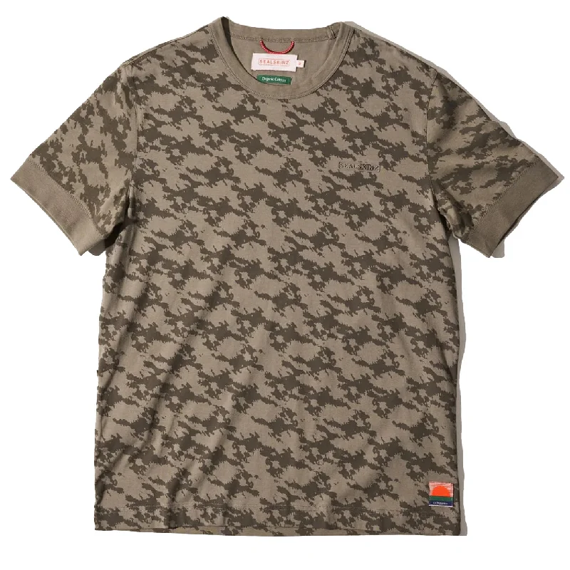 Sealskinz Hales Skinz Print UV Protection Tee Olive