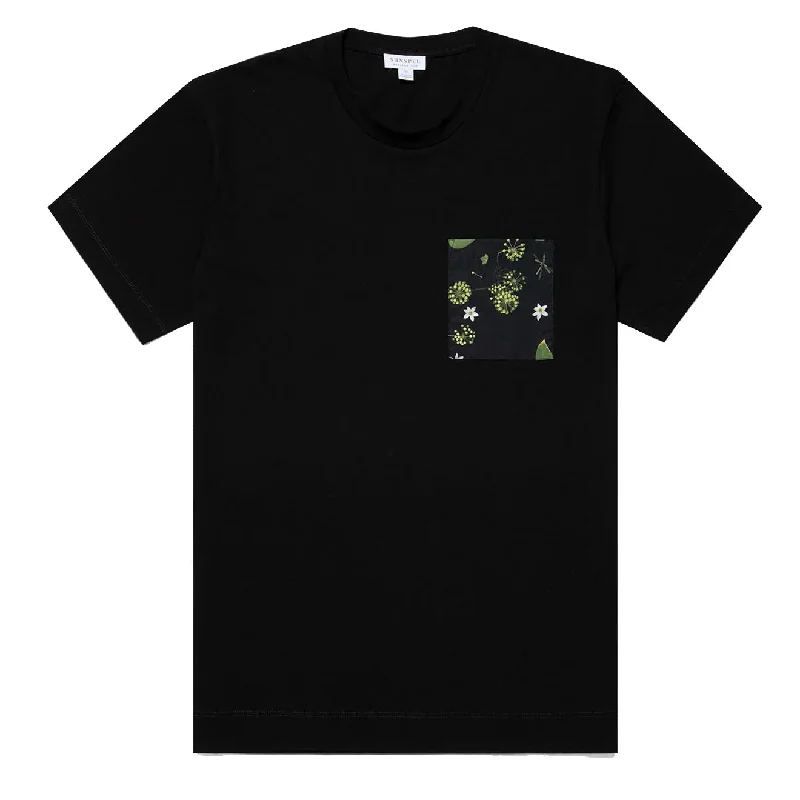 Sunspel Go Print T-Shirt Hedgerow Print