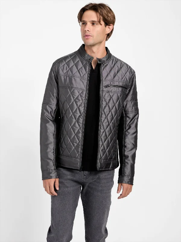 Eco Zack Quilted Moto Jacket