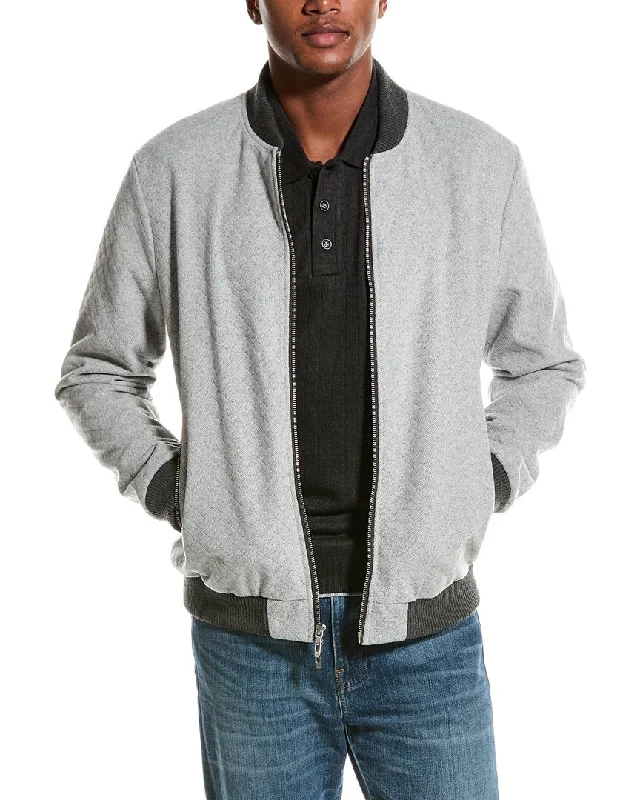 Elie Tahari Slim Fit Bomber Jacket