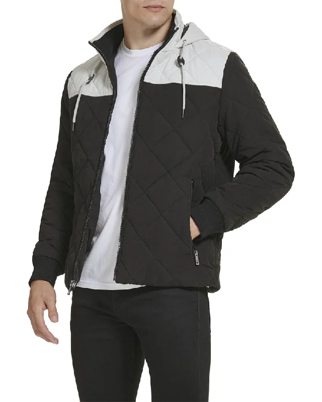 Kenneth Cole Diamond Quilted Coat