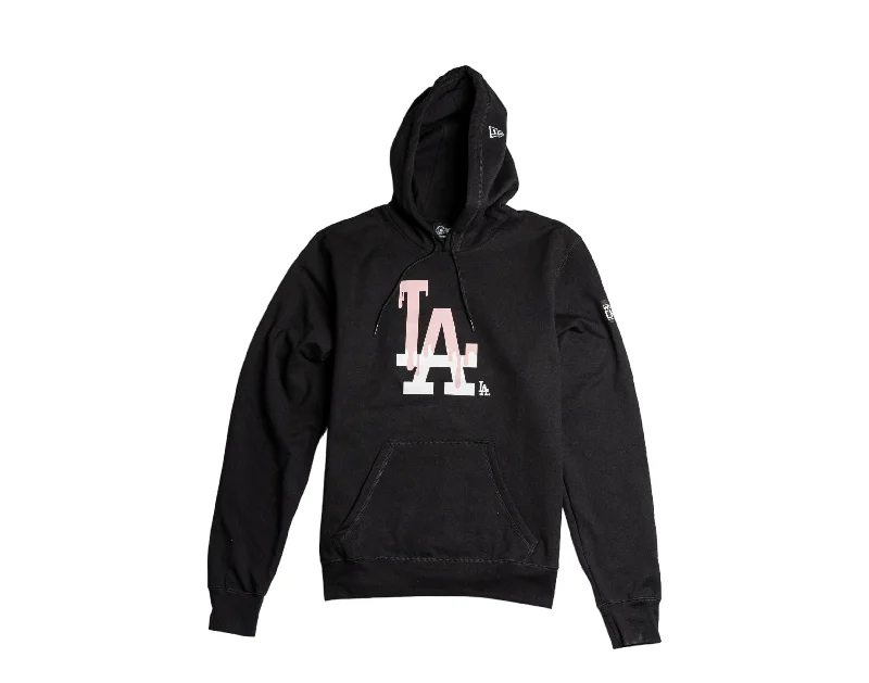 New Era MLB Los Angeles Dodgers Team Drip WS Black/Pink Hoodie 12872587