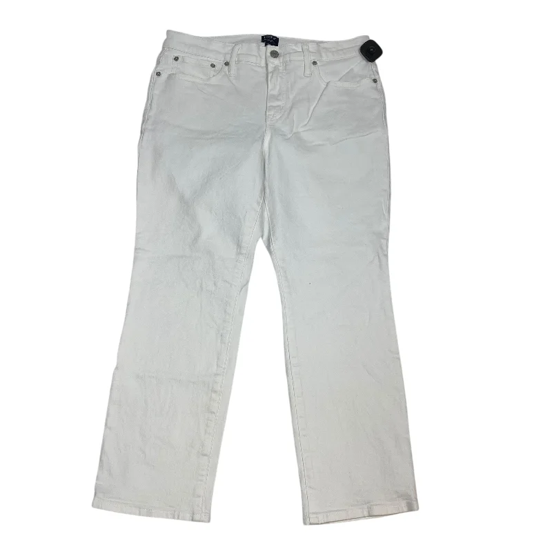 Jeans Boyfriend By J. Crew In White Denim, Size: 8p