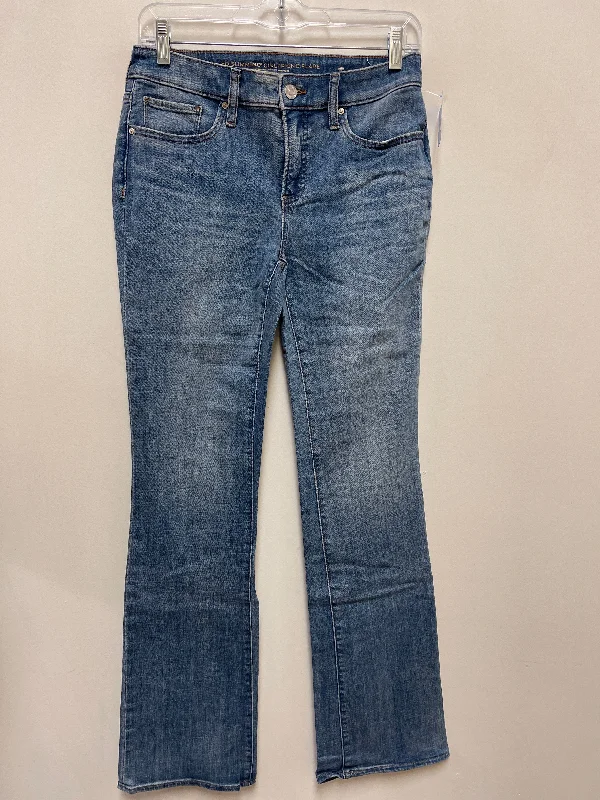 Jeans Flared By Chicos In Blue Denim, Size: 0