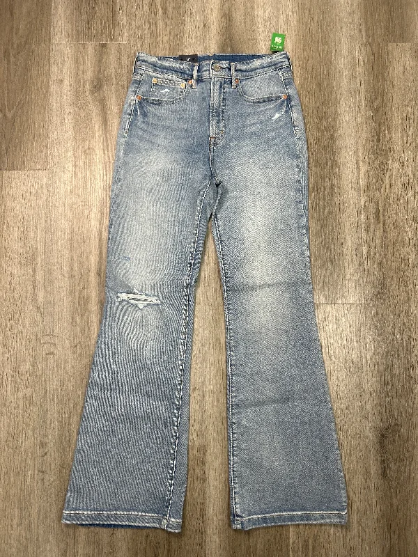 Jeans Flared By Gap In Blue Denim, Size: 4/27 short