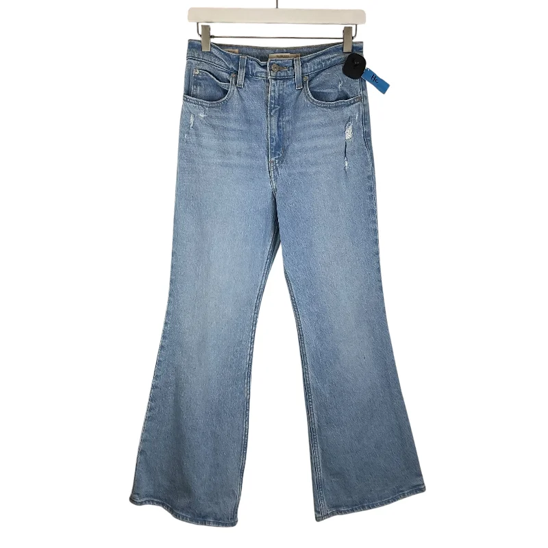 Jeans Flared By Levis In Blue Denim, Size: 6