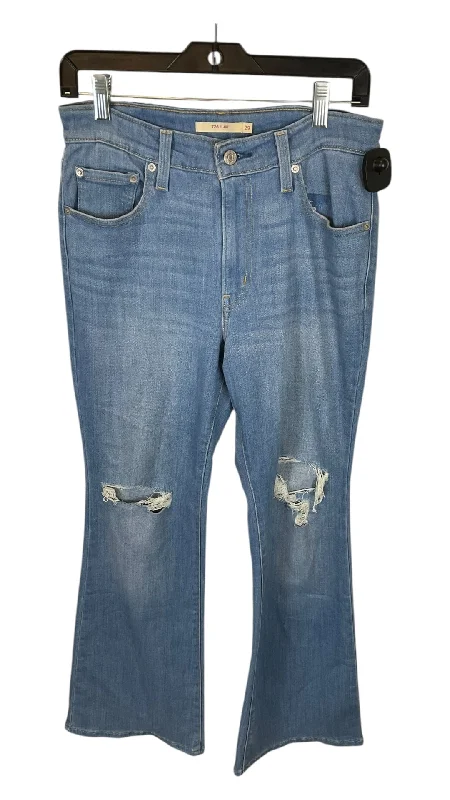 Jeans Flared By Levis In Blue Denim, Size: 6