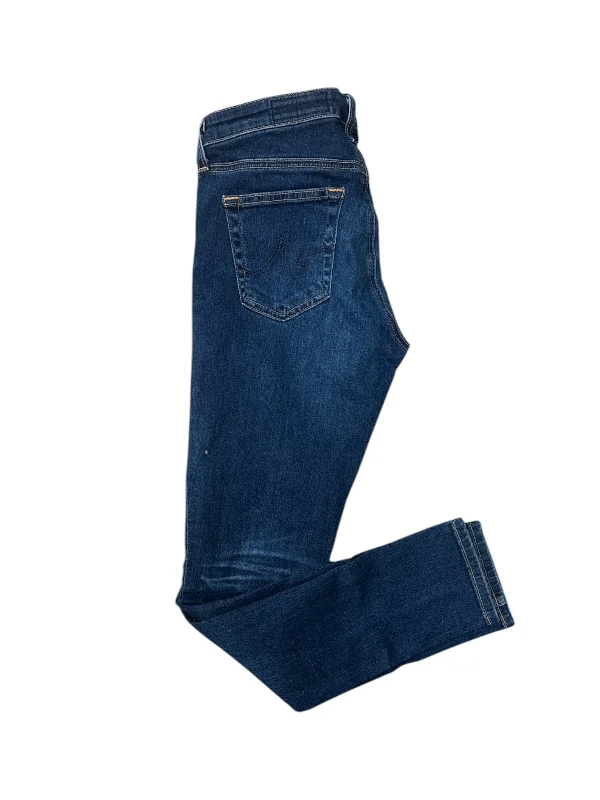 Jeans Skinny By Ag Jeans In Blue Denim, Size: 6