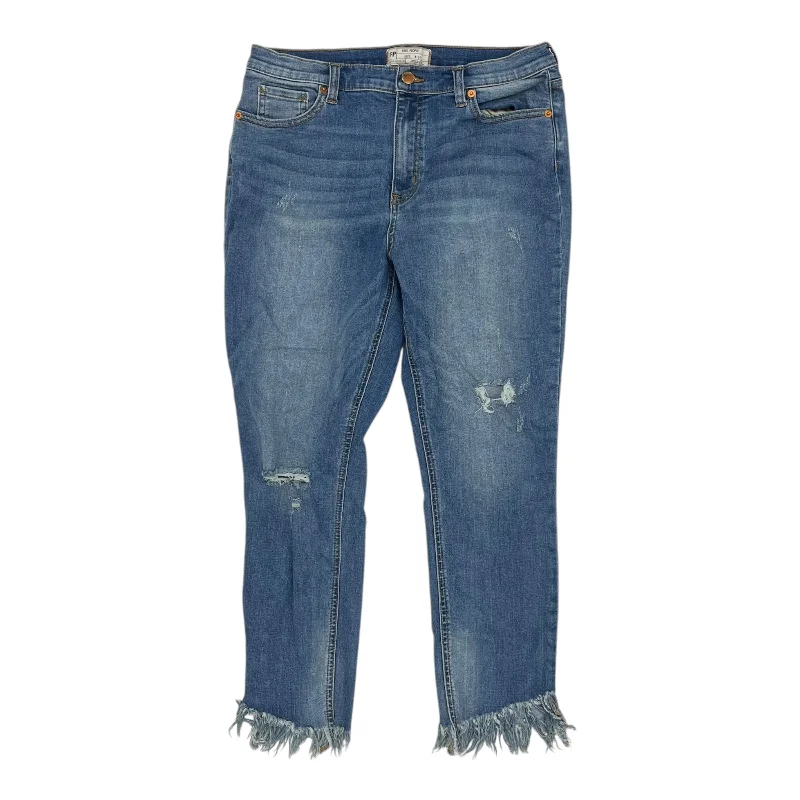 Jeans Skinny By Free People In Blue Denim, Size:12