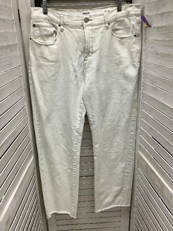 Jeans Skinny By Kensie In White Denim, Size: 10