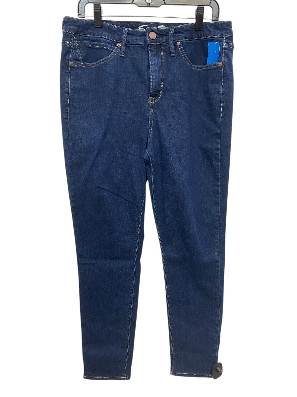 Jeans Skinny By Seven 7 In Blue Denim, Size: 12