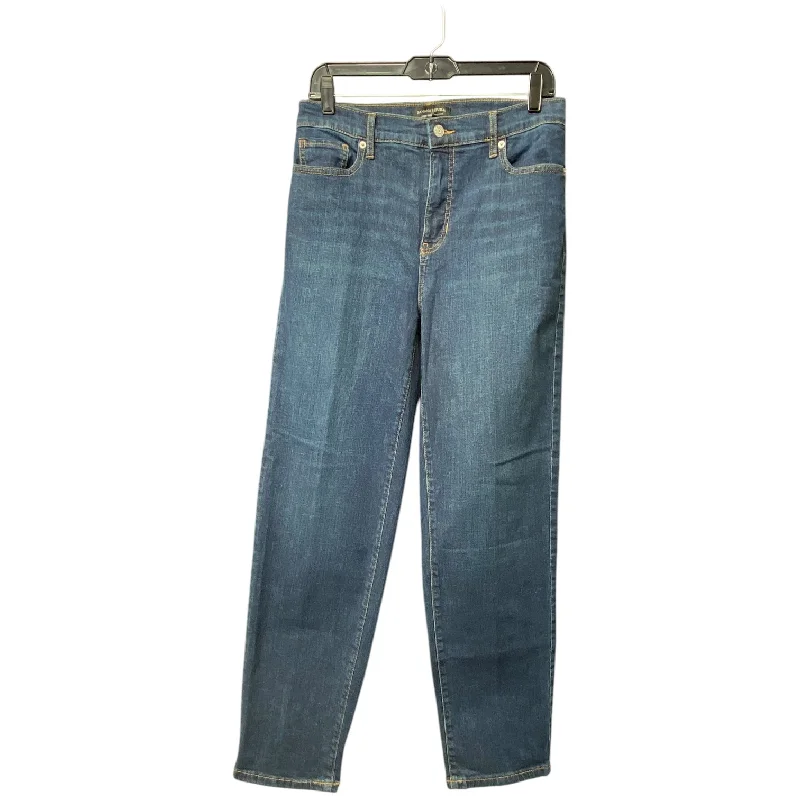 Jeans Straight By Banana Republic In Blue Denim, Size: 4l