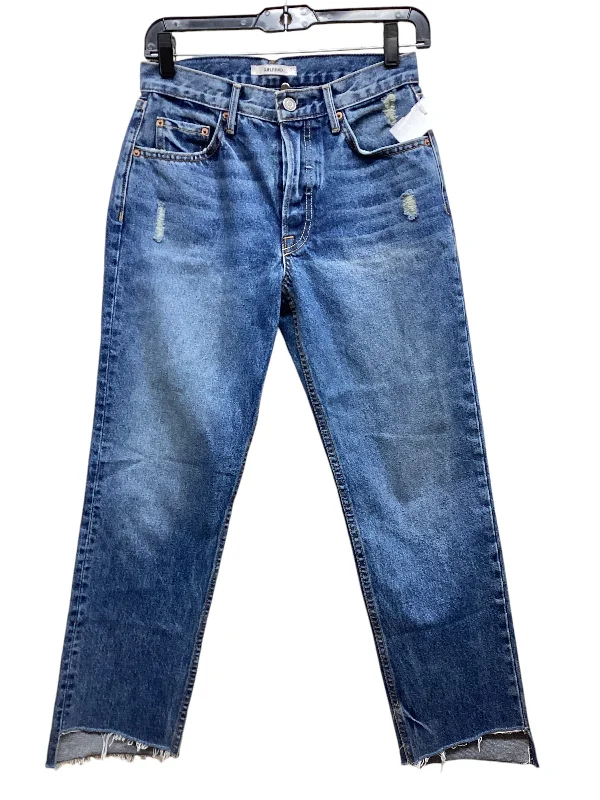 Jeans Straight By Clothes Mentor In Blue Denim, Size: 0