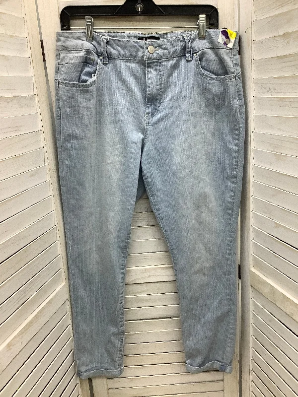 Jeans Straight By D Jeans In Blue Denim, Size: 14