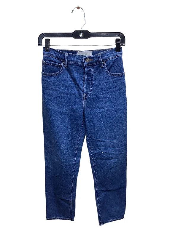 Jeans Straight By Everlane In Blue Denim, Size: 8