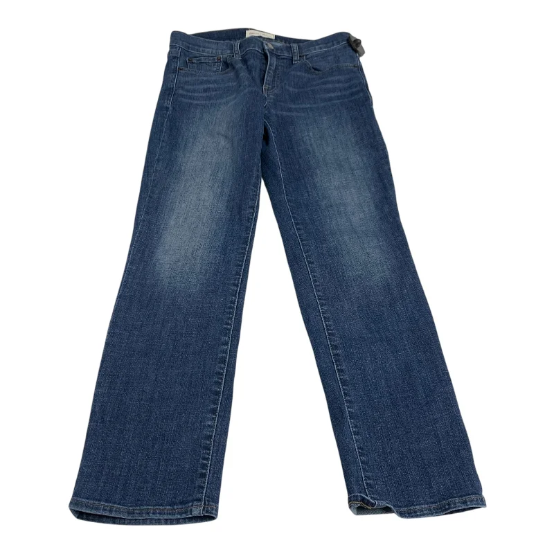 Jeans Straight By Gap In Blue Denim, Size: 8p