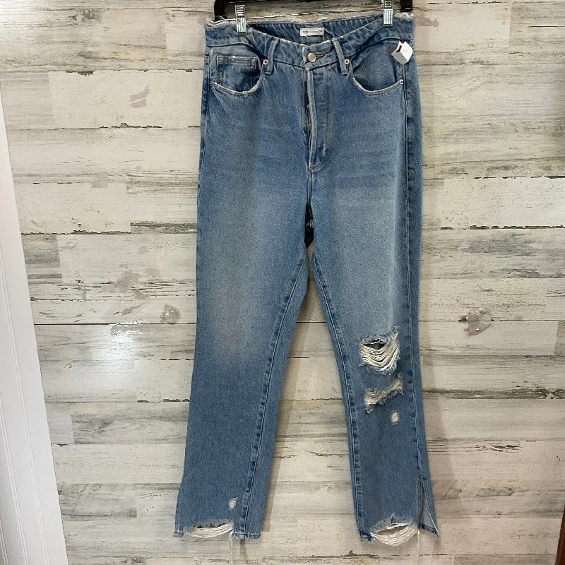 Jeans Straight By Good American In Blue Denim, Size: 6