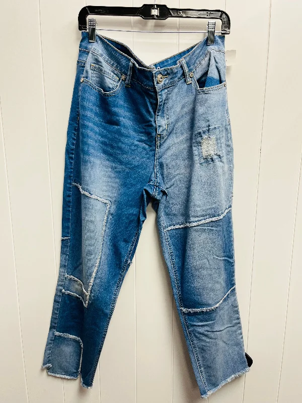 Jeans Straight By Hydraulic In Blue Denim, Size: 14